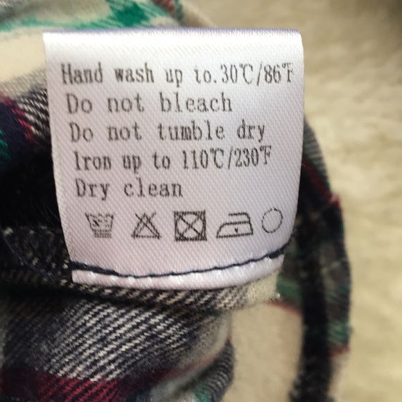 Lea & Viola denim jacket flannel bottom XS - Picture 6 of 8